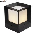 Square aluminum pillar lights, Outdoor landscape garden lights, waterproof railings around lights