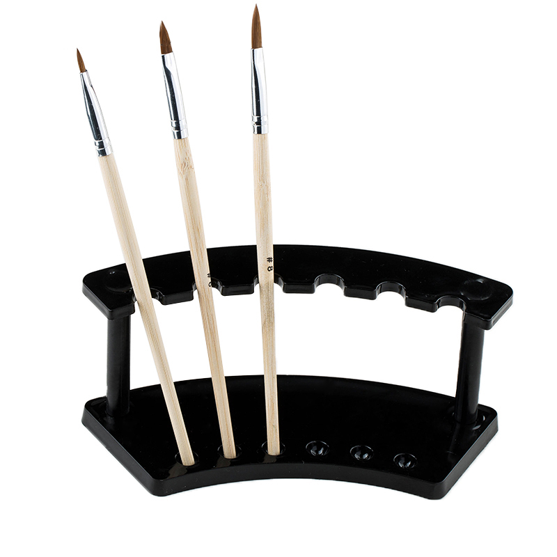 1 Set Nail Brush Holder Stand Salon Pen Rack Accessoire Brushes For Manicure Tool Acrylic Nail Art Brush Holder Carrier Storage