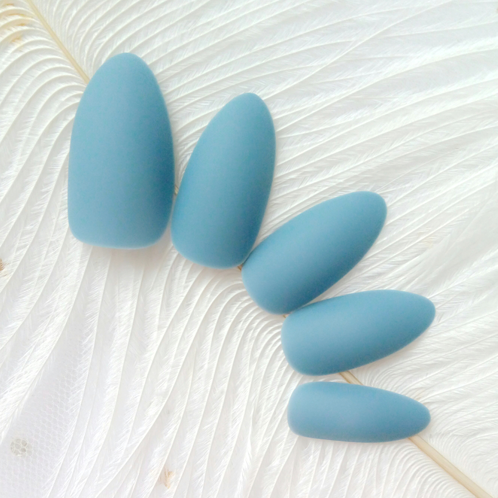 24Pcs Matte Nude Artificial False Nails Lady Stiletto Fake Nails For Design DIY Press On Finger Tips Manicure Tool