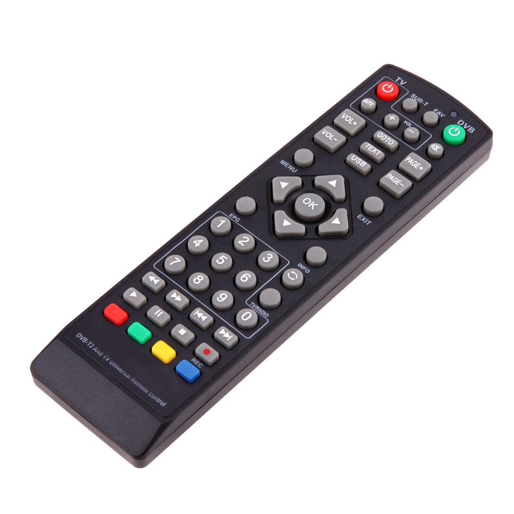 Universal Remote Control Replacement with Setting Function for TV DVB-T2 Remote Control Black Television Remote Controller