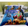 Cute Scooby Doo 3D Cartoon Bedding Set Comforter Cover Duvet Cover Set for Boys and Girls Twin Full Queen King Size Bedding Set