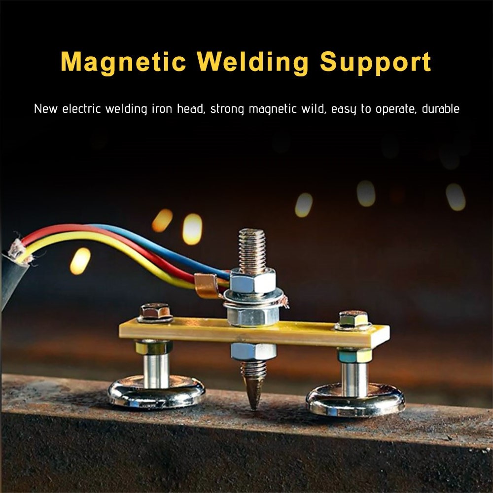 Support Accessories Welding Tool High Strength Welding Magnets Head Magnetic Ground Clamp Magnetic Soldering Repair Tools