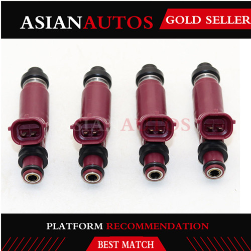 4 PCS Fuel Injectors Nozzle 195500-3310 For Mazda Miata 1999-2000 1.8L-L4 1955003310 BP4W-13-250 FJ584 842-12201 M666 4G1402
