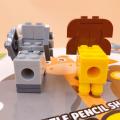 4 Pcs/set Novelty Animal Elephant Lion Building Blocks Puzzle Plastic Pencil Sharpeners Writing Office School Stationery
