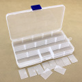 New 15 Slots Cells Colorful Portable Jewelry Tool Storage Box Container Ring Electronic Parts Screw Beads Organizer Plastic Case