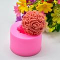DIY Rose Ball Candle Silicone Mold Aromatherapy Home Decoration Flower Handmade Candle Making Resin Mould Wedding Candle Mold
