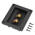 Acoustic Components for HiFi Speaker 2 Copper Binding Post Terminal Cable Connector Box Shell Acoustic Components