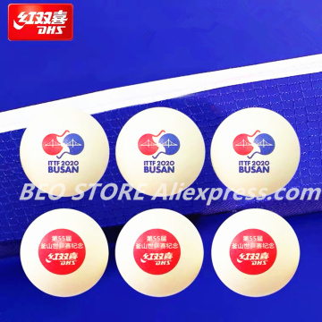 DHS 2020 55th Busan World Table Tennis Ball Plastic ABS Championships commemorative ball limited New DHS Ping Pong Balls