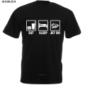 Wholesale Price Cool T Shirts Designs Men'S Office O-Neck Eat Sleep Jetski Short Sleeve Tee sbz8258