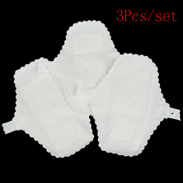 3 Pcs Thin Reusable Cotton Pads Menstrual Cloth Sanitary Soft Pads Napkin Washable Waterproof Panty Liners Feminine Hygiene Pads