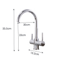 drinking Water Purification Tap Beige&Chrome Kitchen sink Faucet mixer Design 360 Degree Rotation filtered Kitchen Faucet