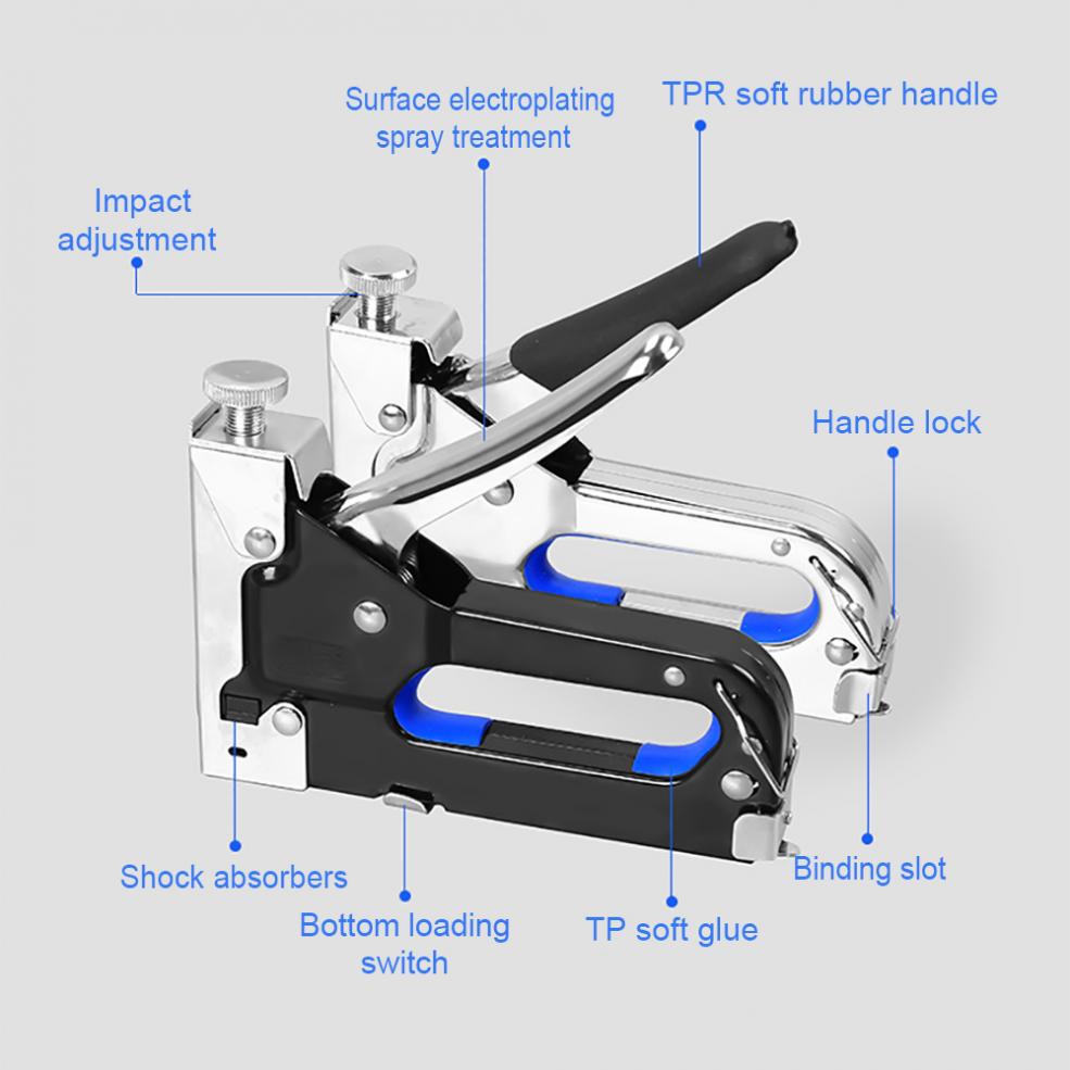 Staple Gun for DIY Home Decoration Furniture Stapler Manual Nail Guns