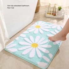 Polyester Print non-slip bathroom floor mat