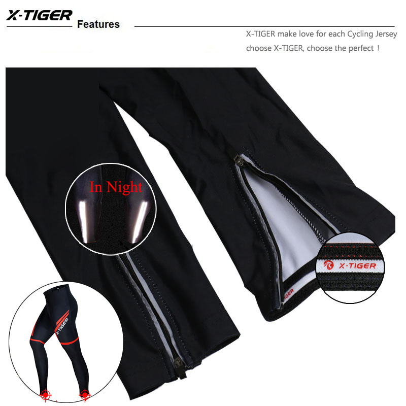 X-Tiger Spring Summer Cycling Pants With 5D Gel Pad Cycling Tights MTB Bike Bib Pants Downhill Bicycle Pants Cycling Trousers