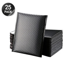 25PC Bubble Mailers Padded Envelopes Lined Poly Mailer Self Seal Black Mailers Padded Envelope Bubble Mailing Express Bag
