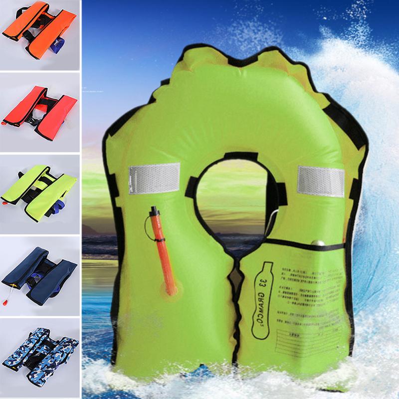 Automatic Inflatable Swiming Life Vest Fishing Life Jacket Unisex Top Rescue Vest 15kg Buoyancy kayak Water Sports Safety Jacket