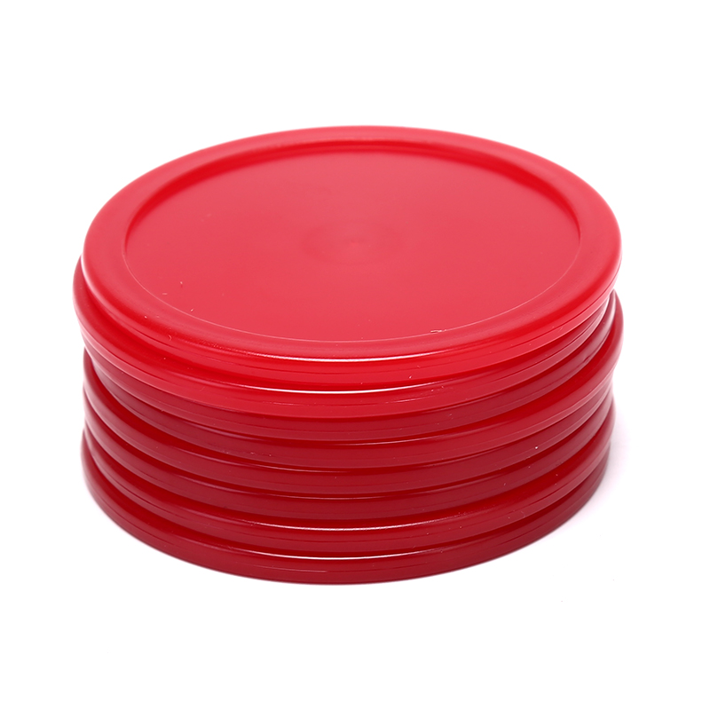 8Pcs 64mm ABS Air Hockey Pucks Red Air Hockey Children Table Mini Ice Hockey Piece Air Suspension Accessories Ball Sport Tools