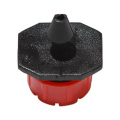 50pcs/set Micro Flow Dripper Adjustable 8 Holes Scattering Spray Red Nozzle Garden Drip Irrigation Watering Sprinklers Fittings
