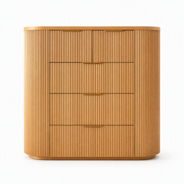 Fluted Five Drawer Dresser