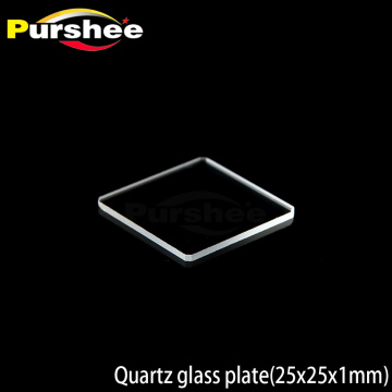 Quartz glass plate(25x25x1mm)