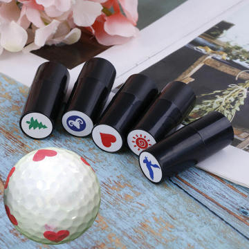 Quick-dry Plastic Golf Ball Stamper Stamp Marker Impression Seal Golf Club Accessories Symbol Golfer Souvenir Gift