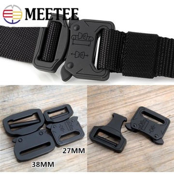 Meetee 27mm/38mm Metal Bag Backpack Strap Quick Side Release Buckle Dog Collar Webbing Belts Military Equipment Accessories