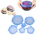 6PCS/3PCS Silicone Stretch Lids Reusable Airtight Food Wrap Covers Keeping Fresh Seal Bowl Stretchy Wrap Cover Kitchen Cookware