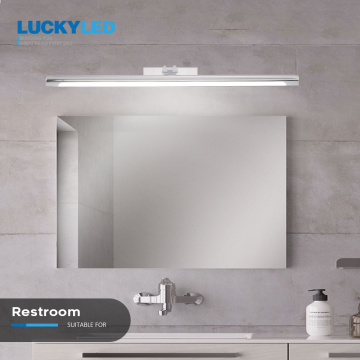 LUCKYELD Led Wall Light Bathroom Mirror Vanity Light Fixtures 8W 12W AC220V 110V Led Wall Lamp Waterproof Sconce Silver Shell