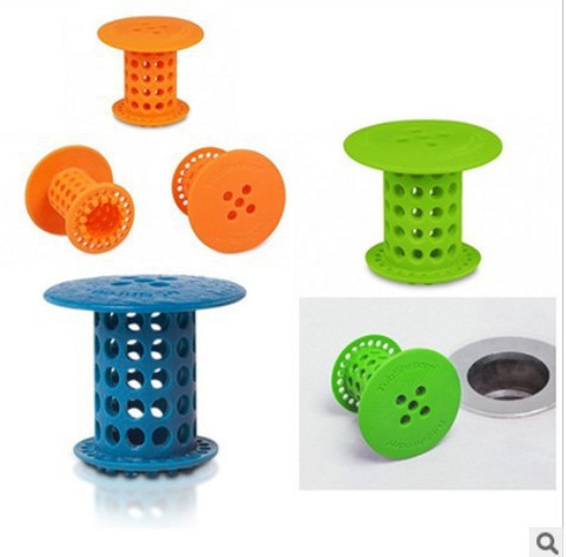 Stopper Plug Sink Strainer Bathroom Drain Hair Catcher Bath Filter Sewer Dredge Device Shower Hair Stopper Bathroom Accessories