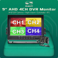 GreenYi 9 inch 4CH AHD Recorder DVR Car Monitor Vehicle Truck Night Vision Rear View Camera Support SD Card Recording