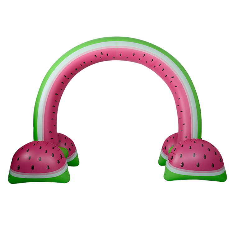 Amazon Watermelon Outdoor durable PVC inflatable arch sprinkler