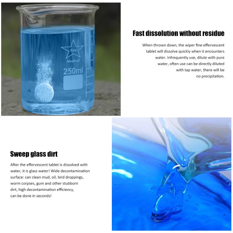 1pcs Multifunctional Effervescent Spray Cleaner - Glass Cleaner Concentrated Car Windscreen Window Cleaner Accessories