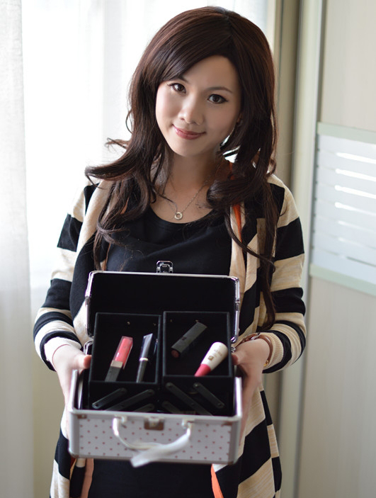 Cute Lovely Makeup Organizer,Girl's Gift Make Up Storage Box,Jewelry Box Make Up Organizer Travel Suitcase,Cosmetic Organizer