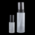 2 Packs Empty Glass Pump Bottle for Face Cream Lotion Dispensing Container