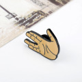 Star Trek Spock Hand Vulcan Salute Enamel Brooch Pins Badge Lapel Pins Alloy Metal Fashion Jewelry Accessories Gifts