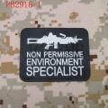 NON PERMISSIVE ENVIRONMENT SPECIALIST Tactical morale 3D PVC patch