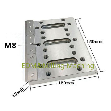 Wire EDM Machine Extension Clamp Jig Holder M8 150x120x15mm Stainless Steel For Sodick DWC Wire Cut EDM Machine