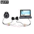QXNY car folding monitor HD video car parking monitor TFT LCD screen 5 inch display with rear camera 800X480 Resolution