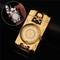 Multiple Shapes Clock Watch Quartz Lighter Compact Butane Jet Torch Cigarette Cigar Straight Fire Lighter NO GAS Men Gift