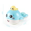 Baby Cartoon Floating Whale Bath Toy Water Spraying Tool Bathroom Shower Toys For Children Hammer Rattles Funny Bathing Games