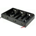 6pcs AA Battery Box Case Holders with wire with leads