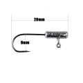 5pcs/lot fishing hook jig lead head fishing hooks 1.5g single hook for soft lure Jigging Worm Shad Hook