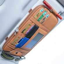 Car Auto Sun Visor Point Pocket Organizer Pouch Bag Card Glasses Storage Holder Car-styling IC Card Holder Sunshade Bag