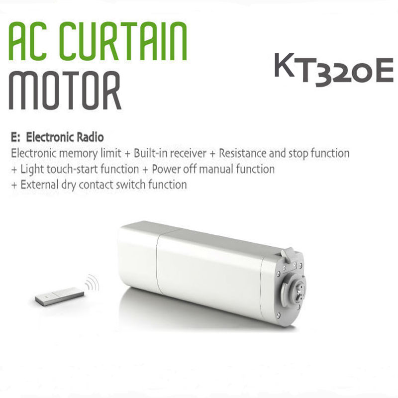 Original Dooya Sunflower 220V 50mhz Electric Curtain Motors KT320E 45W with remote DC2700 Intelligent Mobile Control