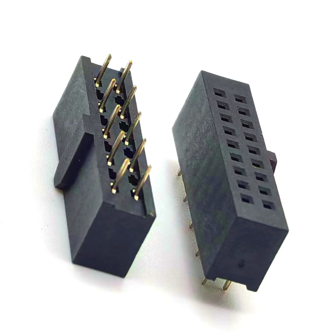 2.54mm Pitch Female Header Connector Dual Row Straight H8.5mm With Even Columns Unpopulated Y-type 2*9P