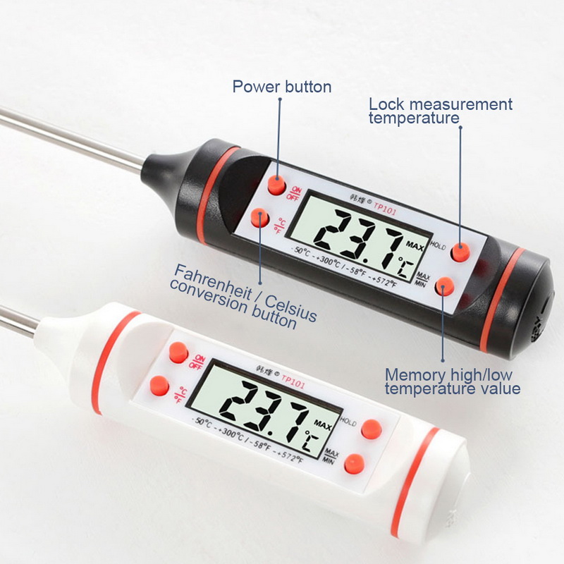 Kitchen Thermometer Digital BBQ Food Thermometer Meat Candy Fry Dinning Household Cooking Oven Thermometer Tool