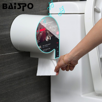 BAISPO Wall-mounted Toilet Paper Holder Waterproof Hygienic Paper Dispenser For Bathroom Home Storage Box Bathroom Accessories