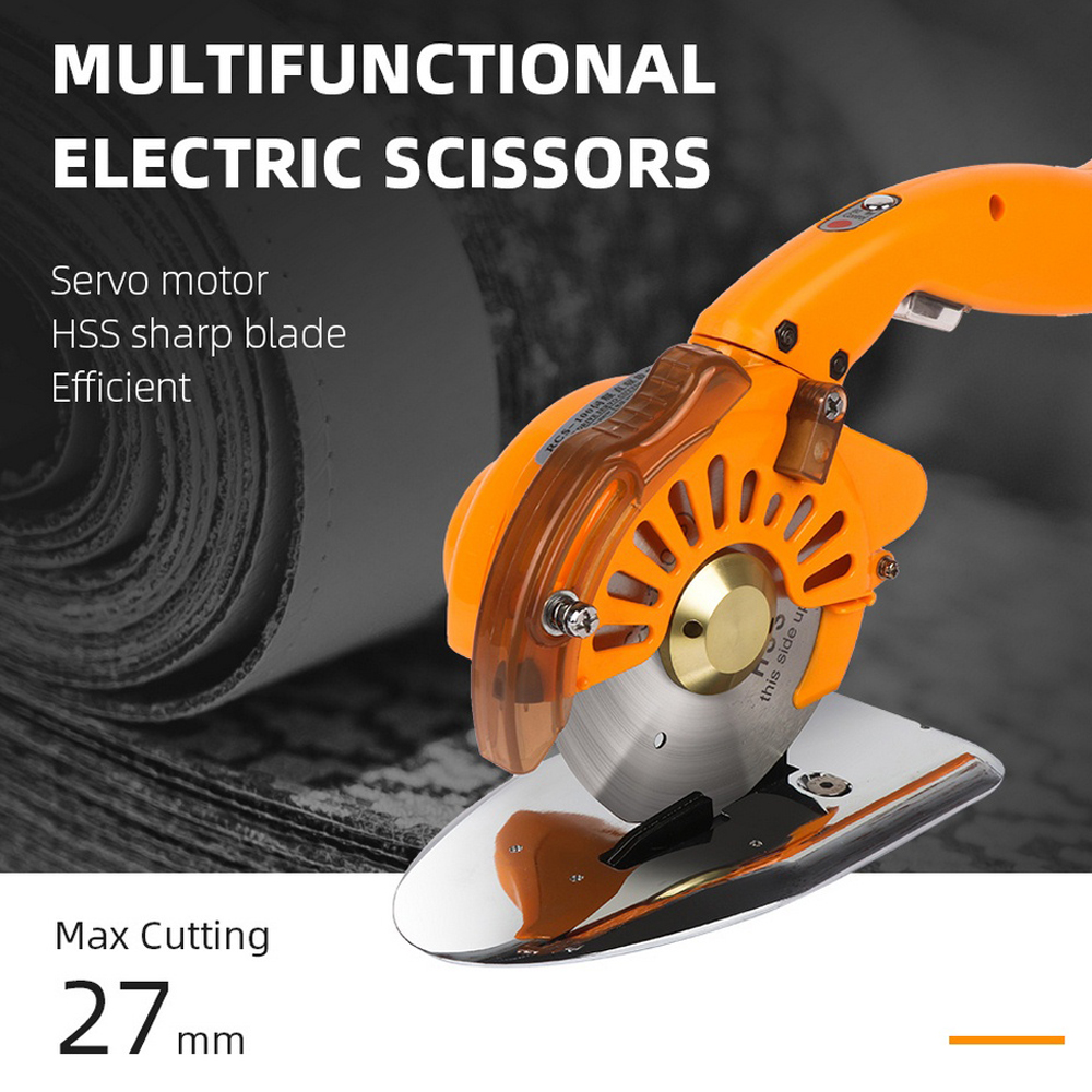 Industrial Tailor Electric Cutting Machine Shears Cloth Fabric Electric Scissors 220V Round Knife Direct Drive Cloth Cutter Tool