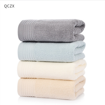 QCZX 100% Cotton Towels Soft Cotton Machine Washable Extra Large Bath Towel (35cm-by-75cm) - Luxury Bath Sheet - Gray D40