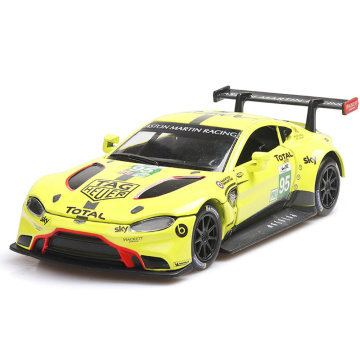 1:32 Alloy Toy Diecast Metal Car Model Aston Martin Metal Production With Sound Light Pull Back Collection Car Toy For Children